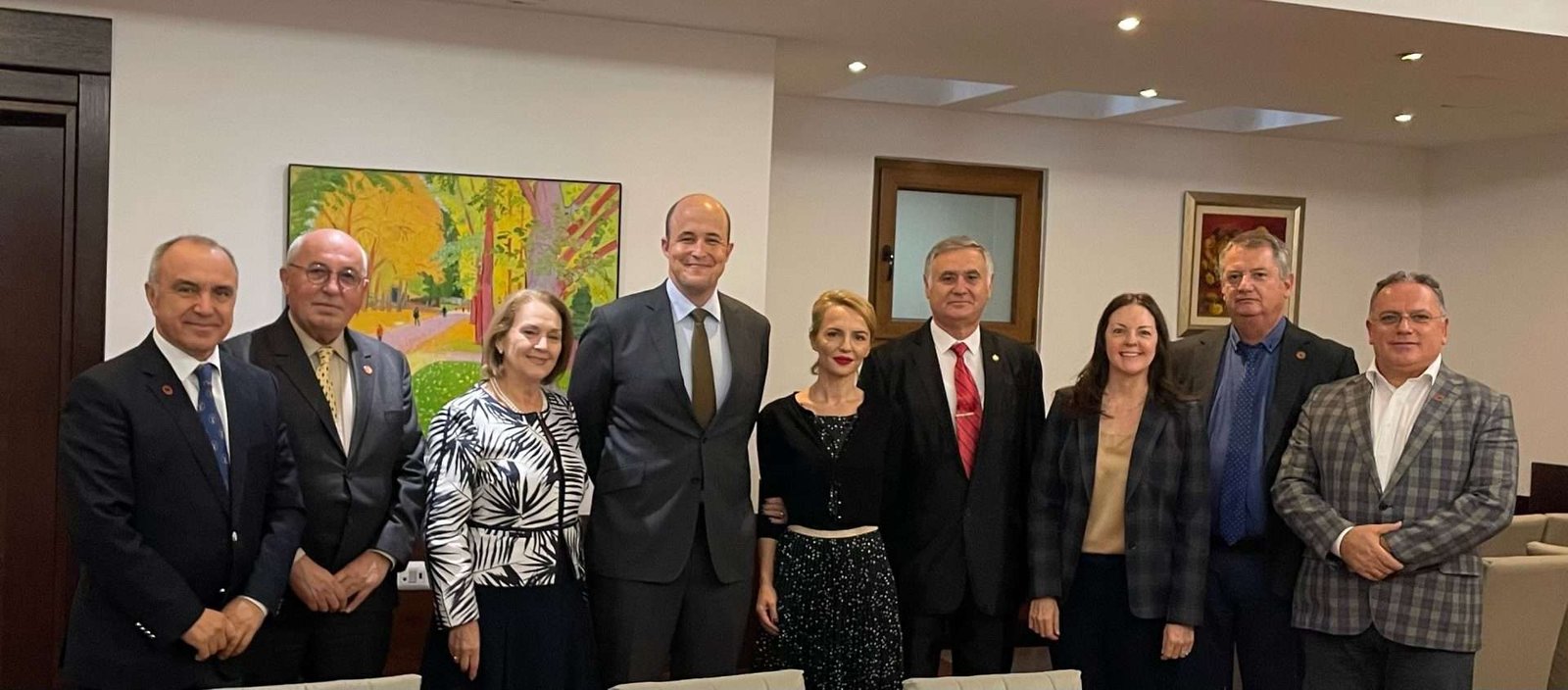 The board of the Council of Albanian Ambassadors had the pleasure to host the Charge d'Affairs of the USA Embassy in Tirana, Mr. David Wisner and Ms. Allison Dyess, Chief of Political and Economic Section